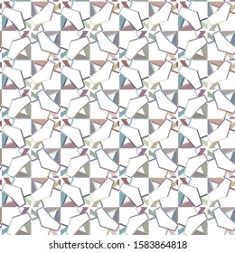 Abstract background texture in geometric ornamental style. Seamless design.