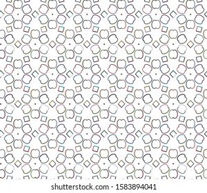 Abstract background texture in geometric ornamental style. Seamless design.