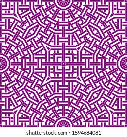 Abstract background texture in geometric ornamental style