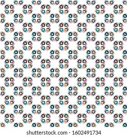 Abstract background texture in geometric ornamental style. Seamless design.