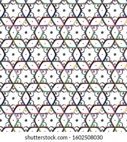 Abstract background texture in geometric ornamental style. Seamless design.