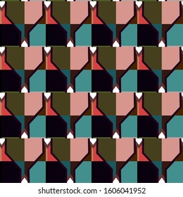 Abstract background texture in geometric ornamental style. Seamless design.