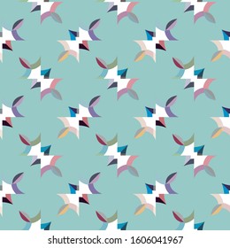 Abstract background texture in geometric ornamental style. Seamless design.