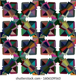 Abstract background texture in geometric ornamental style. Seamless design.