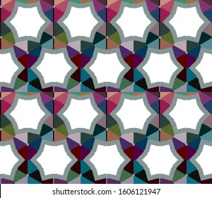 Abstract background texture in geometric ornamental style. Seamless design.