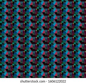 Abstract background texture in geometric ornamental style. Seamless design.