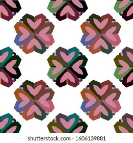 Abstract background texture in geometric ornamental style. Seamless design.