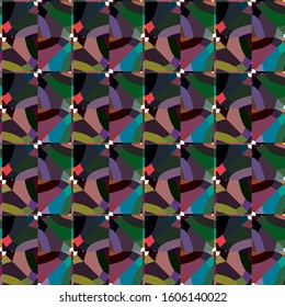 Abstract background texture in geometric ornamental style. Seamless design.