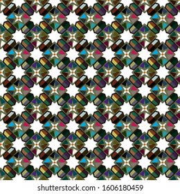 Abstract background texture in geometric ornamental style. Seamless design.