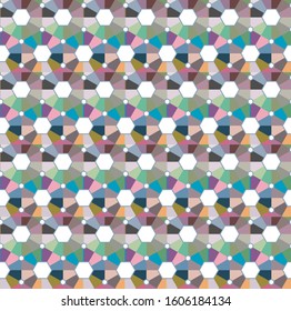 Abstract background texture in geometric ornamental style. Seamless design.