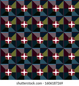Abstract background texture in geometric ornamental style. Seamless design.