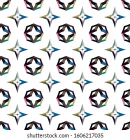 Abstract background texture in geometric ornamental style. Seamless design.