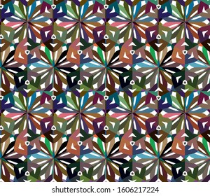 Abstract background texture in geometric ornamental style. Seamless design.