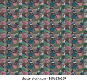 Abstract background texture in geometric ornamental style. Seamless design.