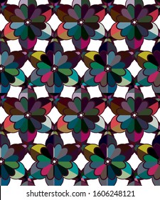 Abstract background texture in geometric ornamental style. Seamless design.