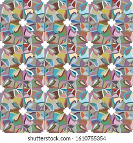 Abstract background texture in geometric ornamental style. Seamless design.