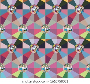 Abstract background texture in geometric ornamental style. Seamless design.