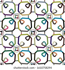 Abstract background texture in geometric ornamental style. Seamless design.