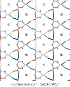 Abstract background texture in geometric ornamental style. Seamless design.