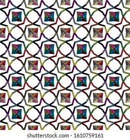 Abstract background texture in geometric ornamental style. Seamless design.