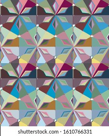 Abstract background texture in geometric ornamental style. Seamless design.