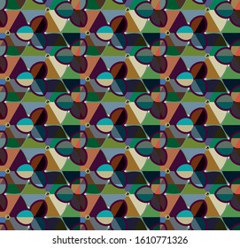 Abstract background texture in geometric ornamental style. Seamless design.