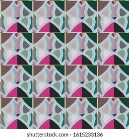 Abstract background texture in geometric ornamental style. Seamless design.