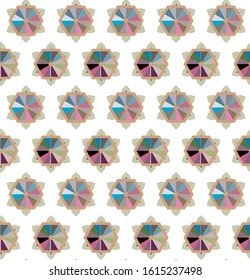 Abstract background texture in geometric ornamental style. Seamless design.