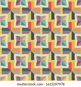 Abstract background texture in geometric ornamental style. Seamless design.