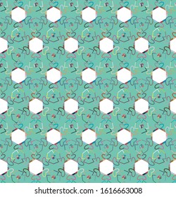 Abstract background texture in geometric ornamental style. Seamless design.