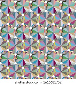 Abstract background texture in geometric ornamental style. Seamless design.