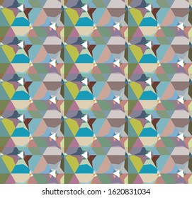 Abstract background texture in geometric ornamental style. Seamless design.