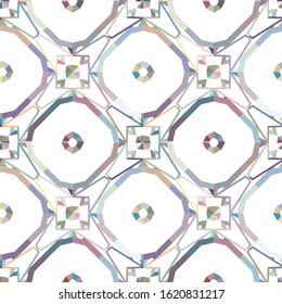 Abstract background texture in geometric ornamental style. Seamless design.