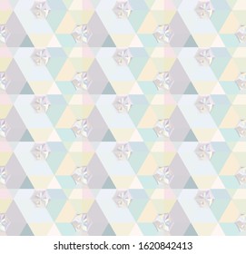 Abstract background texture in geometric ornamental style. Seamless design.