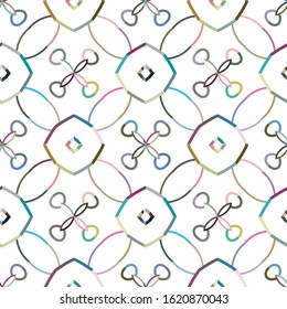 Abstract background texture in geometric ornamental style. Seamless design.