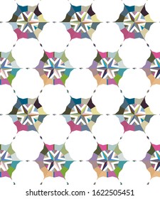 Abstract background texture in geometric ornamental style. Seamless design.