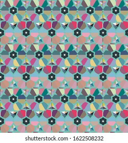 Abstract background texture in geometric ornamental style. Seamless design.