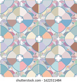 Abstract background texture in geometric ornamental style. Seamless design.