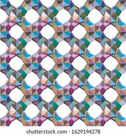 Abstract background texture in geometric ornamental style. Seamless design.