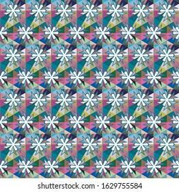 Abstract background texture in geometric ornamental style. Seamless design.