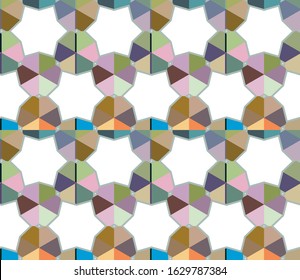 Abstract background texture in geometric ornamental style. Seamless design.