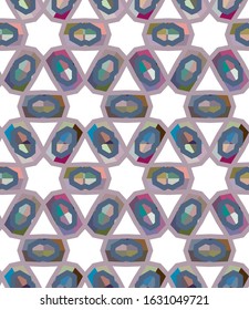 Abstract background texture in geometric ornamental style. Seamless design.