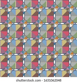 Abstract background texture in geometric ornamental style. Seamless design.