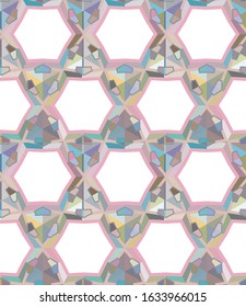 Abstract background texture in geometric ornamental style. Seamless design.