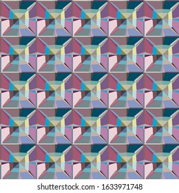 Abstract background texture in geometric ornamental style. Seamless design.