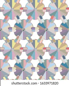 Abstract background texture in geometric ornamental style. Seamless design.