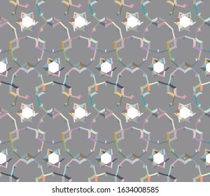 Abstract background texture in geometric ornamental style. Seamless design.