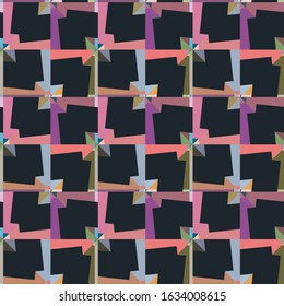 Abstract background texture in geometric ornamental style. Seamless design.