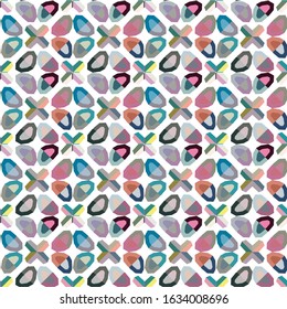Abstract background texture in geometric ornamental style. Seamless design.
