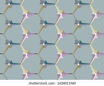 Abstract background texture in geometric ornamental style. Seamless design.